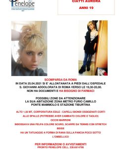annuncio scomparsa
