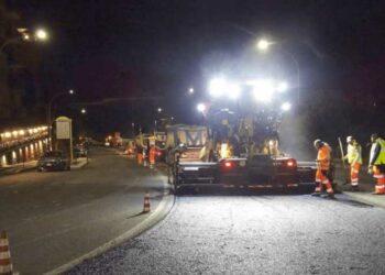 lavori strade notte roma
