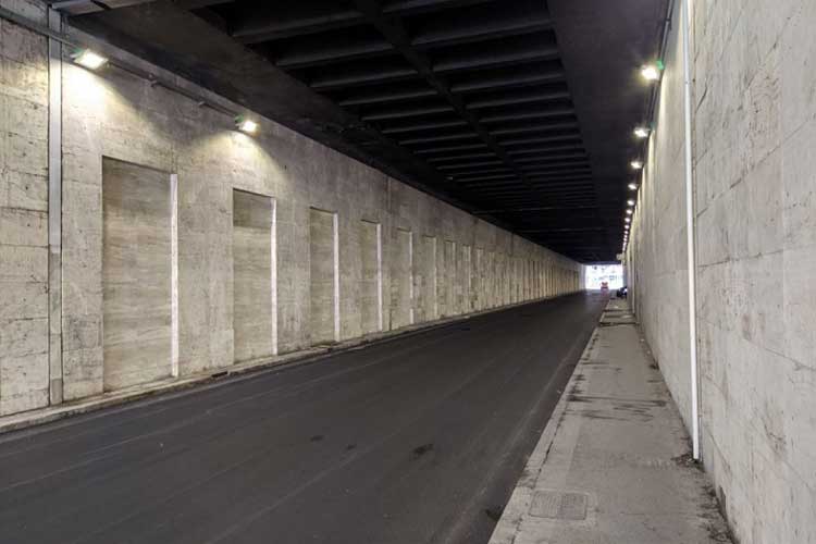 Il nuovo look del sottopasso Turbigo, tra via Giolitti e via Marsala