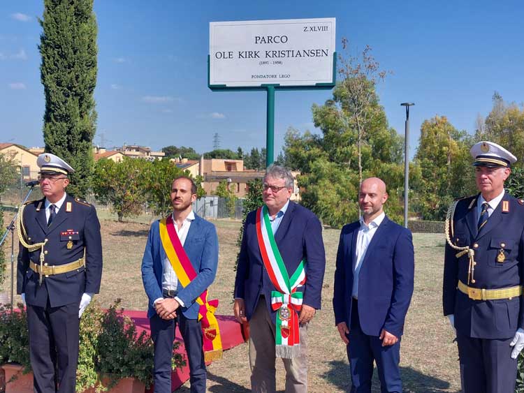 Roma parco intitolato al fondatore della LEGO