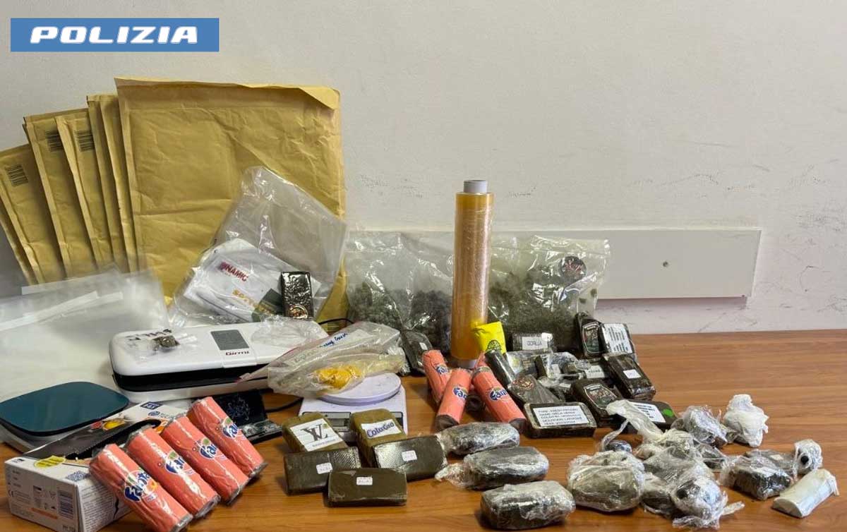 Hashish, cocaina, eroina e marijuana: 8 arresti della Polizia a Roma