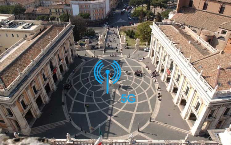 Il Wi-Fi 5G nelle piazze di Roma