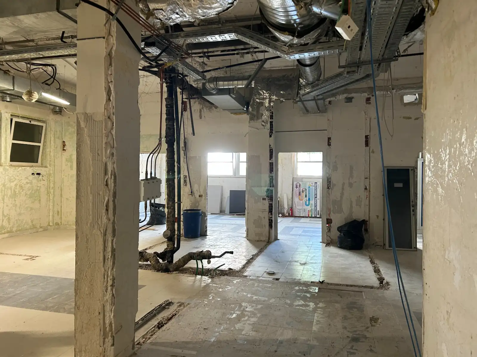 Locali in ristrutturazione al Pronto Soccorso San Camillo di Roma