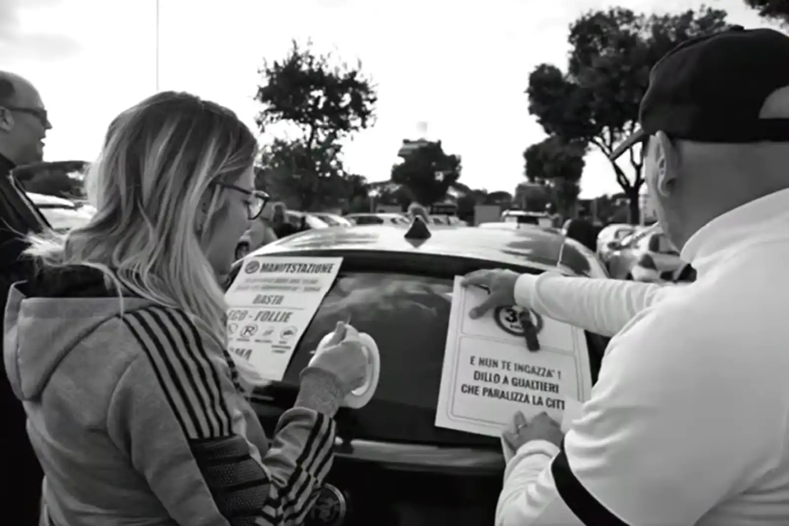 Manifestazione No Fascia Verde a Roma