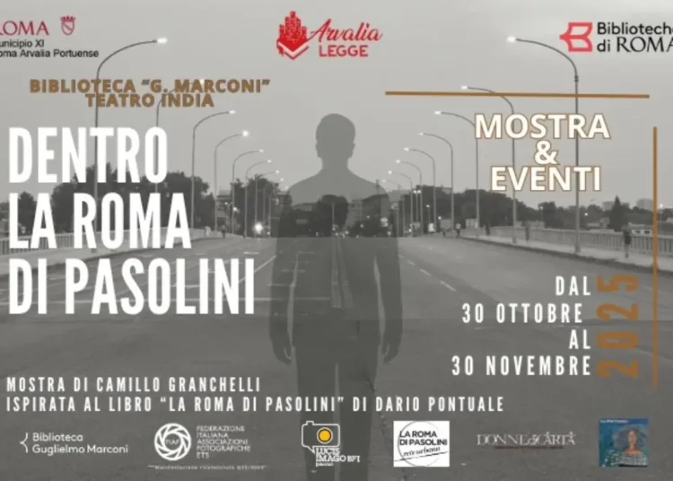 Dentro Roma Pasolini mostra eventi XI Municipio Biblioteca Marconi Teatro India 2025