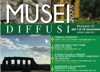 Musei Diffusi VII Municipio Roma visite gratuite Acquedotti Via Latina Touring Club novembre 2025