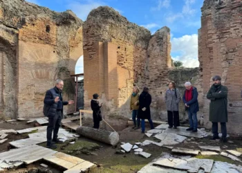 Villa Sette Bassi Appia Antica scoperte archeologiche Terme Tritoni battistero paleocristiano