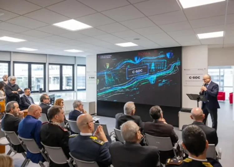 CSOC Centro cybersicurezza Roma Città Metropolitana EUR inaugurazione Gualtieri