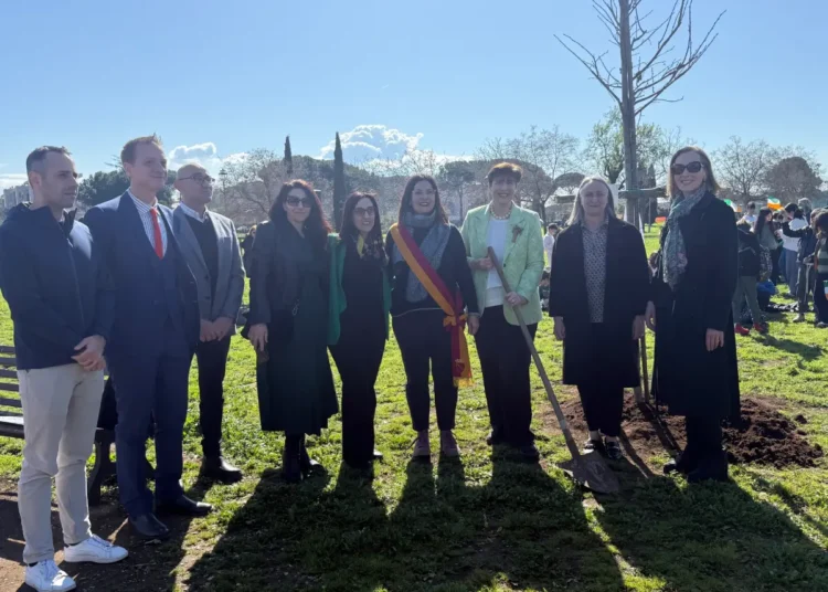 San Patrizio Villa De Sanctis alberi Ambasciata Irlanda Roma frassini tiglio area giochi