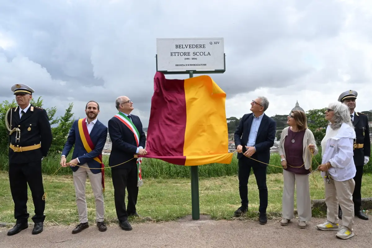 Monte Ciocci: intitolata ad Ettore Scola la terrazza panoramica