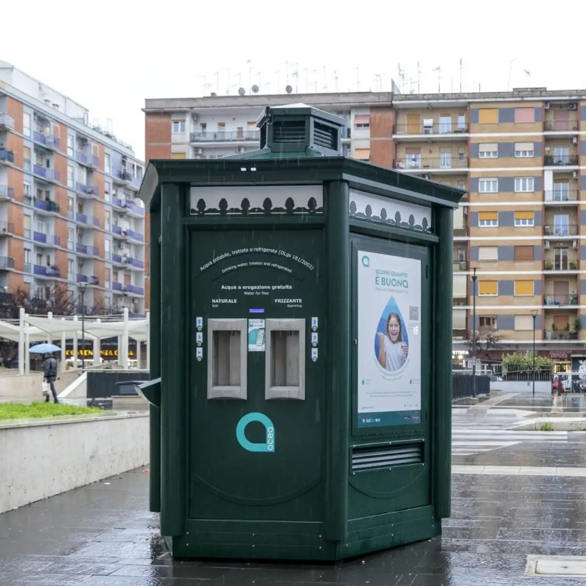 Inaugurata la nuova casa dell'acqua a Via dei Gordiani