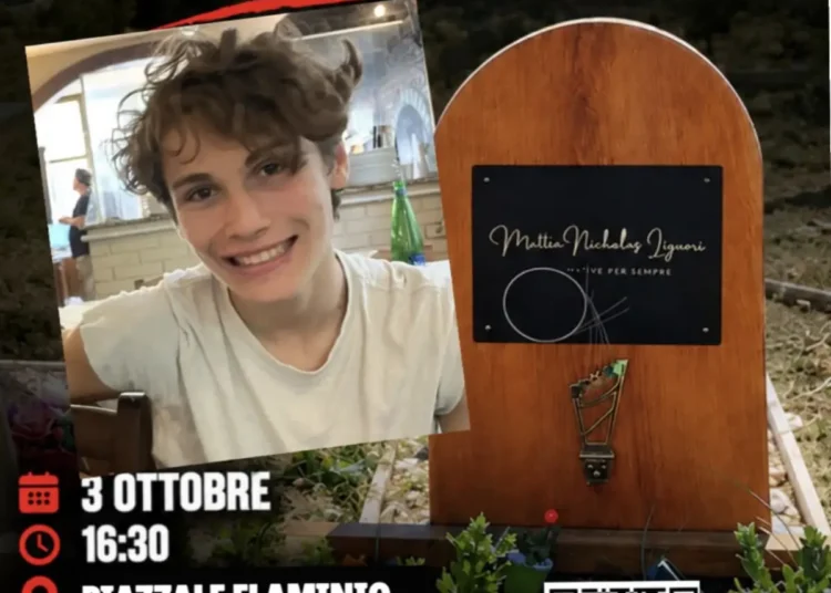 Roma ricorda Mattia Liguori con una manifestazione per chiedere più sicurezza stradale, controlli e misure contro l'eccesso di velocità.